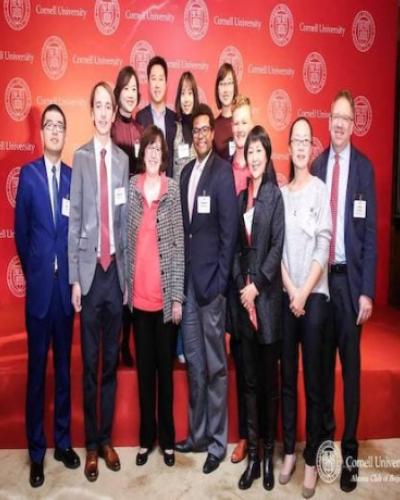 President Pollack in Beijing with CAPS Students